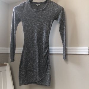 Love Fire Body Con Gray Sweater Dress Size XS